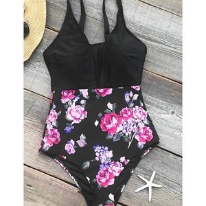 Blooming In The Dream Print One-piece Swimsuit